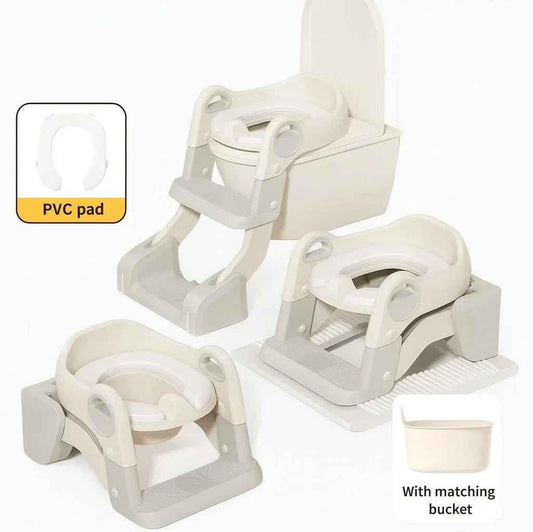 Baby Way NZ 3-in-1 potty training seat with ladder and detachable potty, child-sized toilet seat and step stool for toddlers.