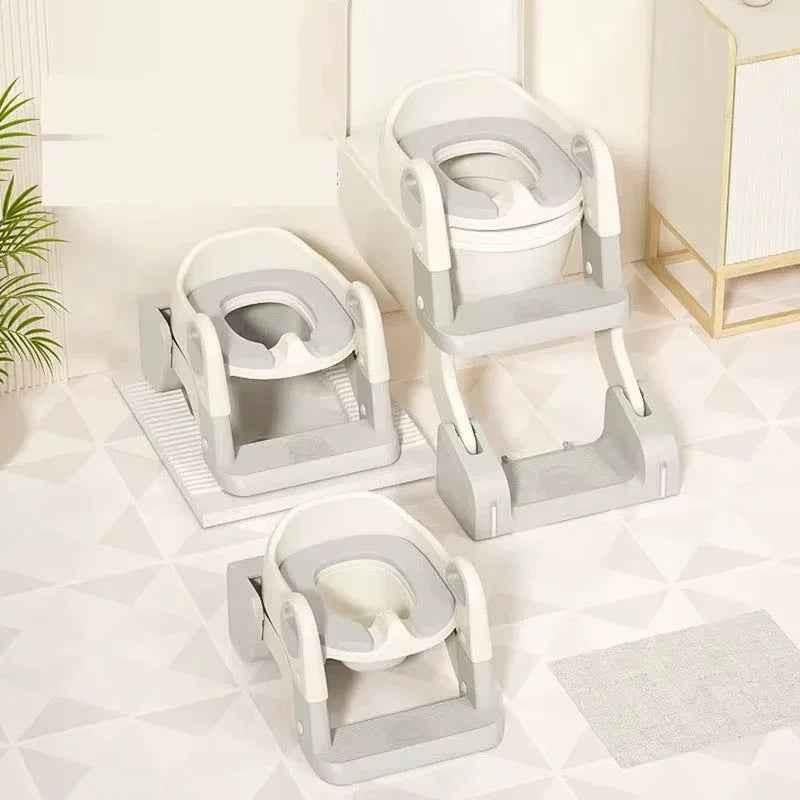 Baby Way NZ 3-in-1 potty training seat with ladder and detachable potty, designed for toddler toilet training and safety.