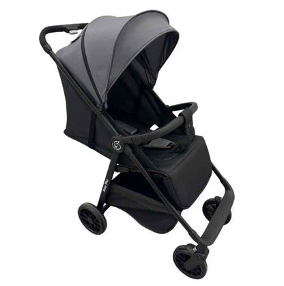 Baby Way NZ Roam compact travel umbrella stroller with extended canopy in black, lightweight and easy to fold for on-the-go convenience.