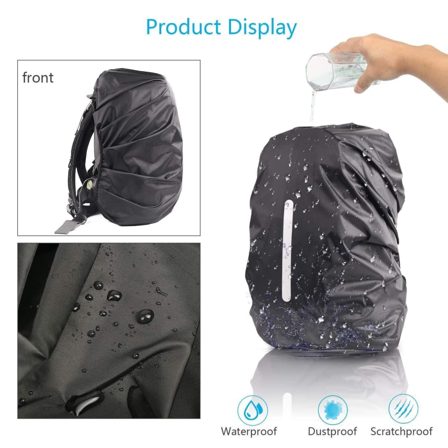Backpack Waterproof Black Cover 9eight5