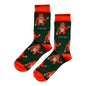 Barekind NZ Save the Orangutans bamboo crew cut socks for adults, featuring a natural bamboo fabric design.