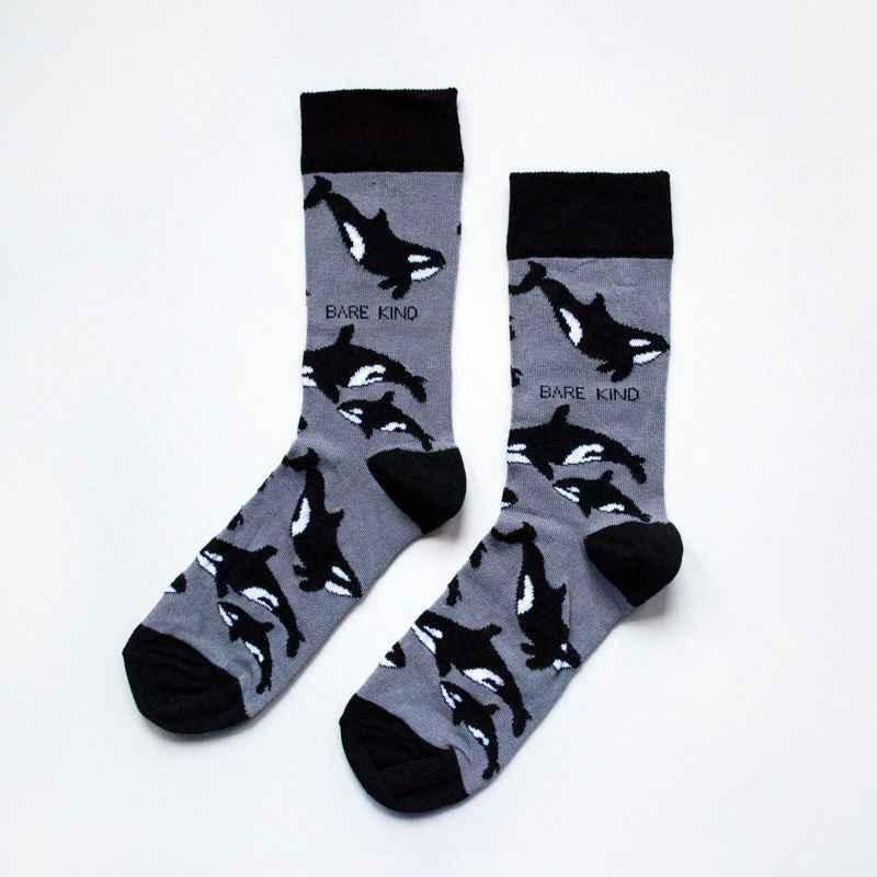 Set of three Barekind NZ Arctic Animals bamboo socks in a gift box, featuring cozy, eco-friendly sock designs for adults.
