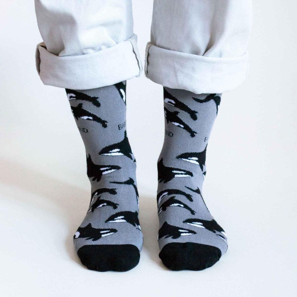 Set of three Barekind NZ Arctic Animals bamboo socks in a gift box for adults, featuring colorful Arctic animal designs.