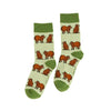 Save the Green Capybara Bamboo Socks