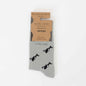 Barekind NZ Save the Orca Small Motif Socks for adults, featuring a navy sock with orca whale design.