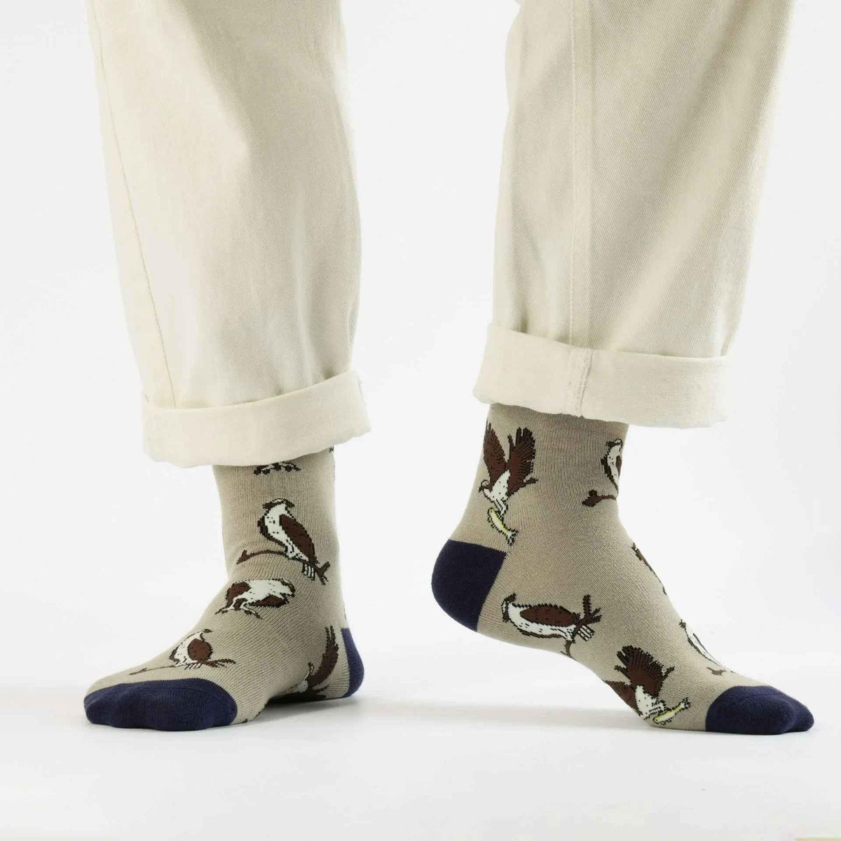 Barekind NZ bamboo socks for adults, featuring Save the Osprey design, made with eco-friendly bamboo material.