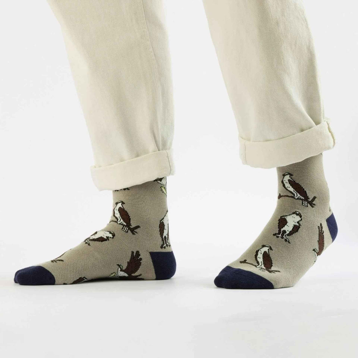 Barekind NZ Save the Osprey bamboo socks for adults, featuring eco-friendly bamboo material and a comfortable fit.