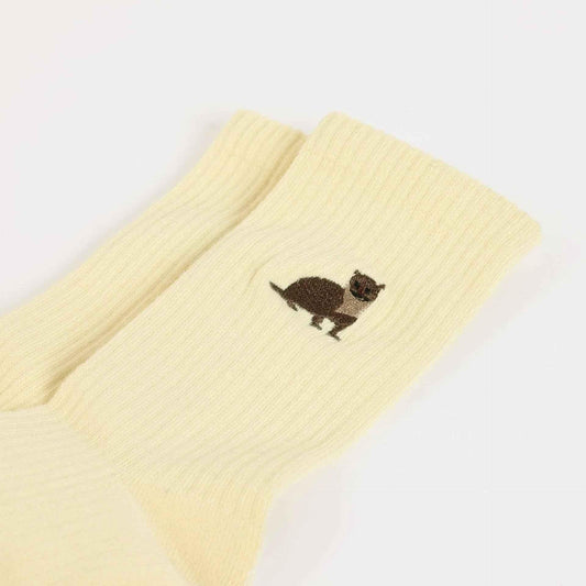 Barekind NZ Save the Otter ribbed bamboo socks for adults, featuring eco-friendly, soft, and comfortable bamboo fabric.