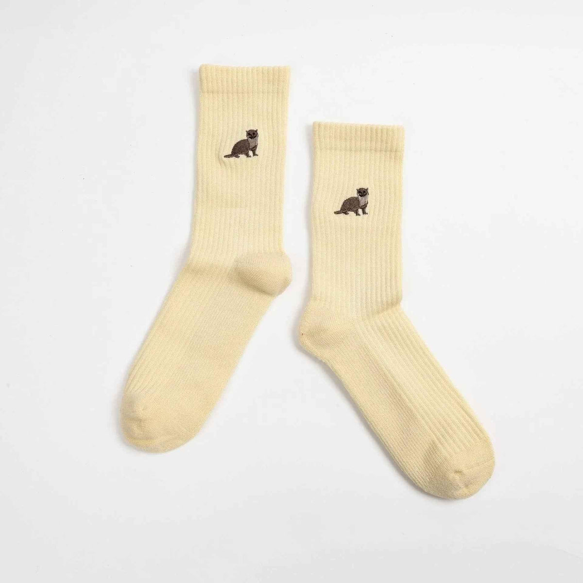 Barekind NZ Save the Otter ribbed bamboo socks for adults, featuring eco-friendly, soft, and comfortable sock design.