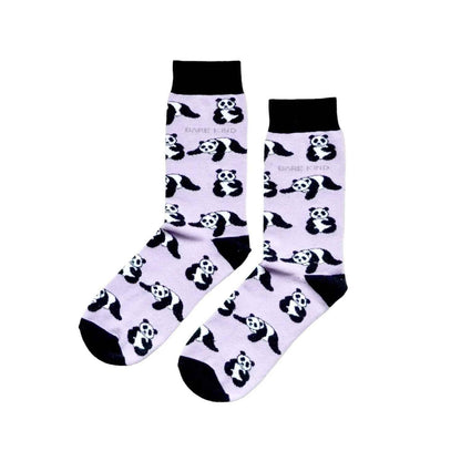 Barekind NZ bamboo socks featuring panda design, comfortable adult socks made from sustainable bamboo material.