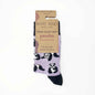 Barekind NZ bamboo socks featuring panda illustrations, designed for adults size 4-7, made from sustainable bamboo material.
