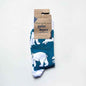 Barekind NZ bamboo socks featuring polar bear designs, adult size 4-7, eco-friendly and soft for comfortable wear.
