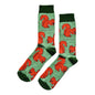 Barekind NZ Save the Red Squirrels bamboo socks for adults, featuring colorful squirrel illustrations on comfortable sock fabric.