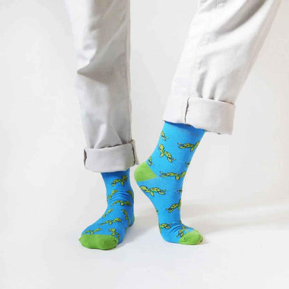 Barekind NZ bamboo socks featuring turtle design, adult size 4-7, environmentally friendly and comfortable sock option.