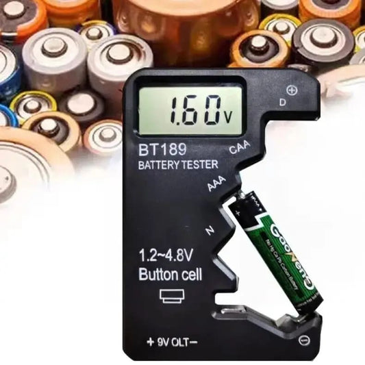 Battery Tester Tool BT189 (Button Cell, AA, AAA, C, D, 9V, 14500, 16340) 9eight5