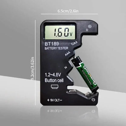 Battery Tester Tool BT189 (Button Cell, AA, AAA, C, D, 9V, 14500, 16340) 9eight5