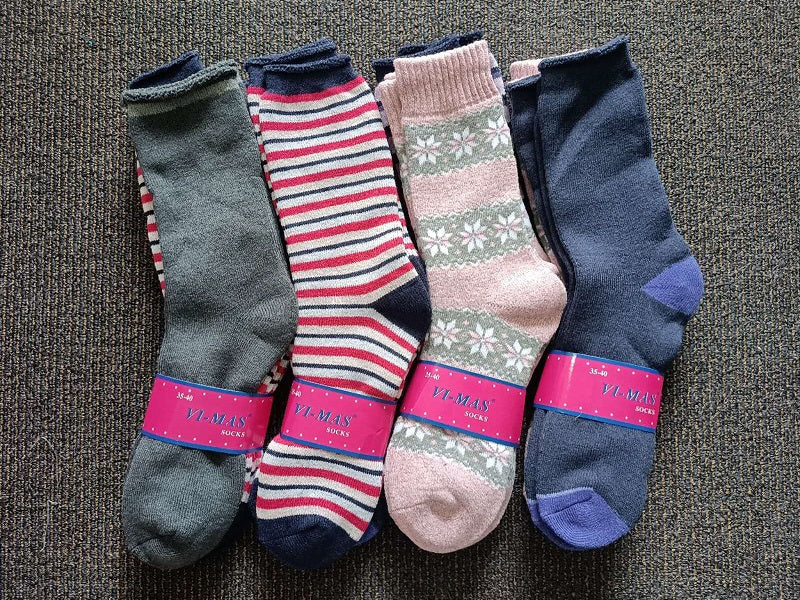 Thick Socks 60 Pairs Women's Thick Thermal Crew Socks, Size 6-10, Random dealonline.co.nz