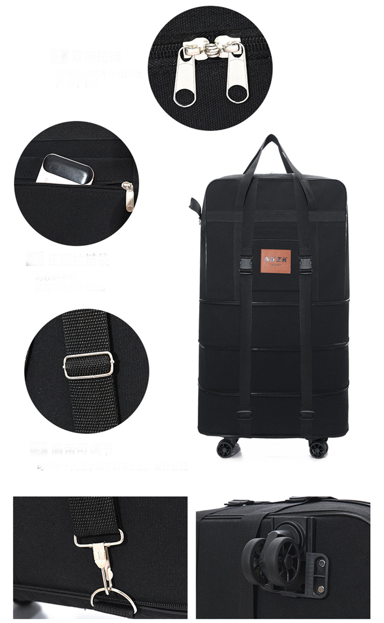 158L Expandable Luggage Bag – Foldable Rolling Travel Bag ECOTREK
