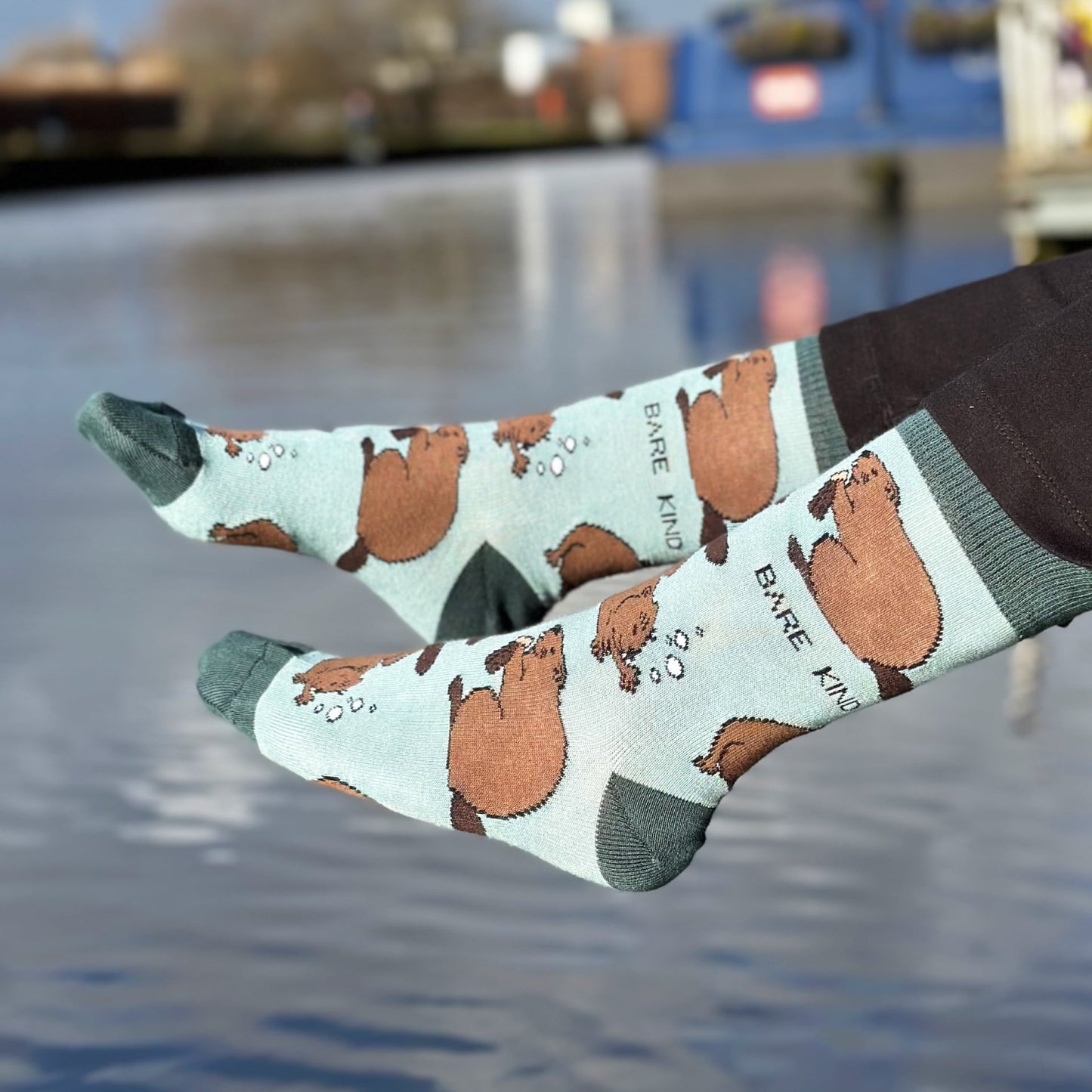 Save the Beavers Bamboo Socks Barekind NZ