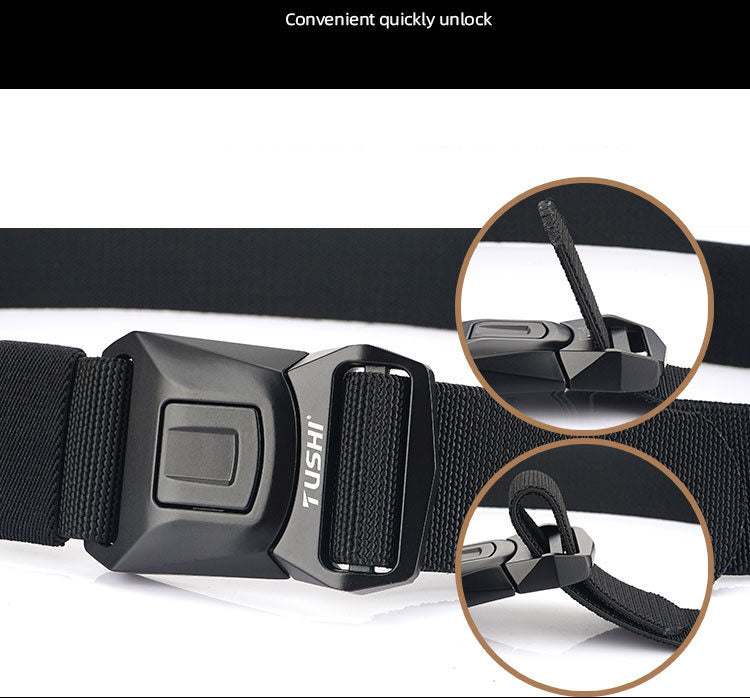 Tactical Belt Military Hiking Nylon Web Rigger Work Belts Heavy-Duty Quick-Relea dealonline.co.nz