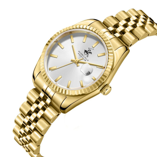 Beverly Hills Polo Club All Gold 33mm Date Watch - BP3827X.130 Kiwi Watches