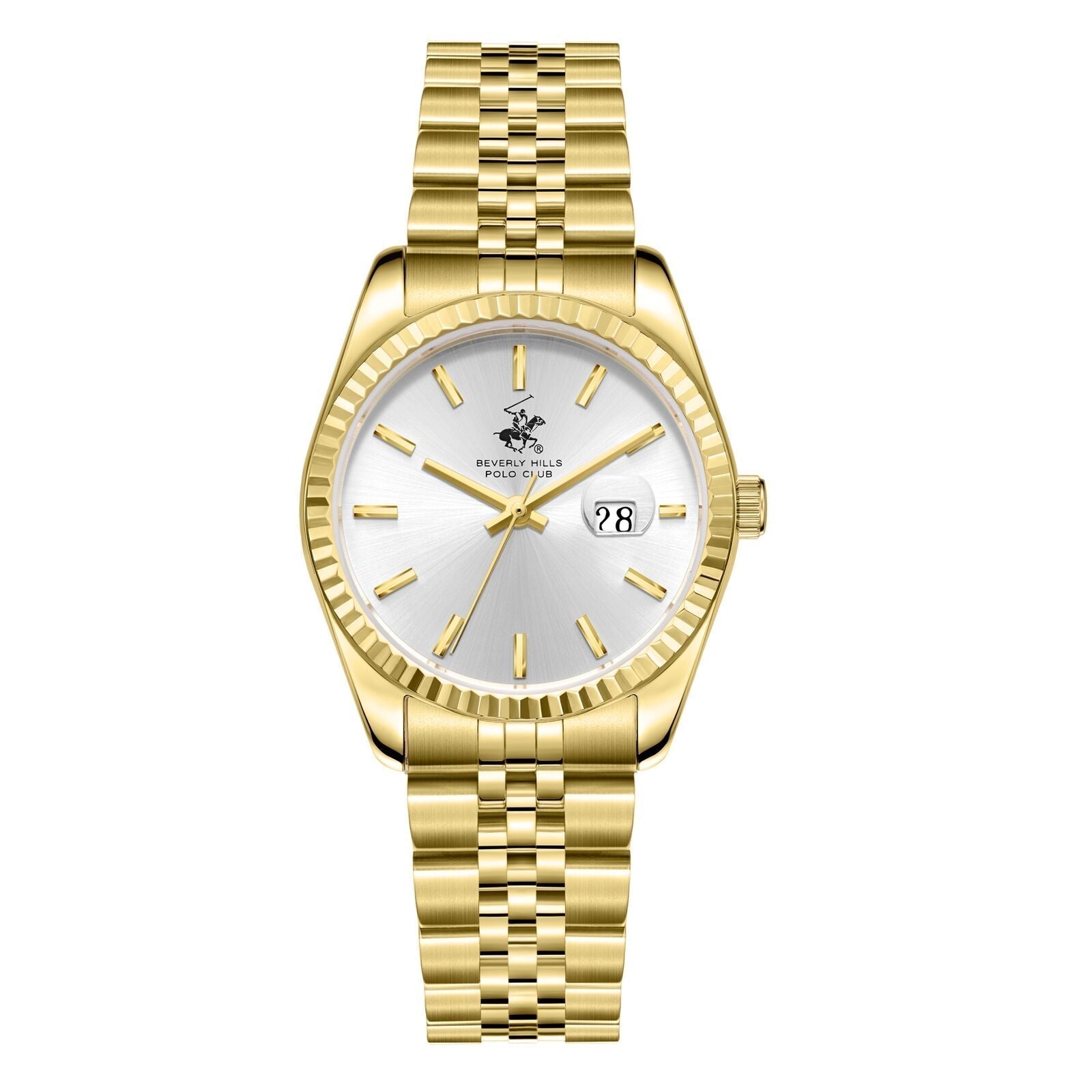 Beverly Hills Polo Club All Gold 33mm Date Watch - BP3827X.130 Kiwi Watches