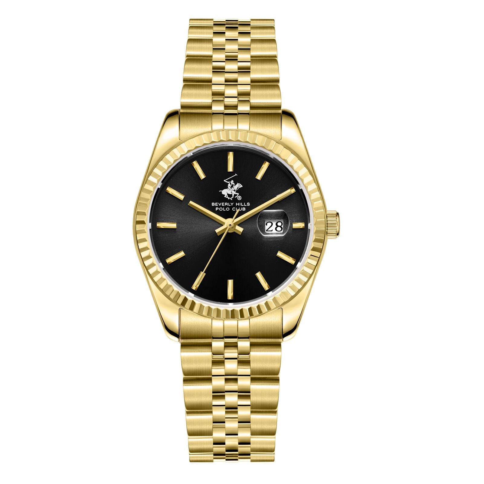 Beverly Hills Polo Club Black Dial All Gold Watch BP3827X.150 Kiwi Watches