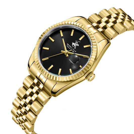 Beverly Hills Polo Club Black Dial All Gold Watch BP3827X.150 Kiwi Watches
