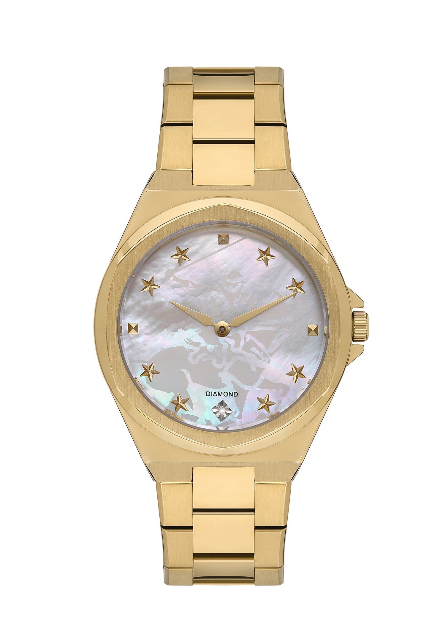 Beverly Hills Polo Club Gold & Mother Pearl Diamond Watch – BP3570X.120 Kiwi Watches