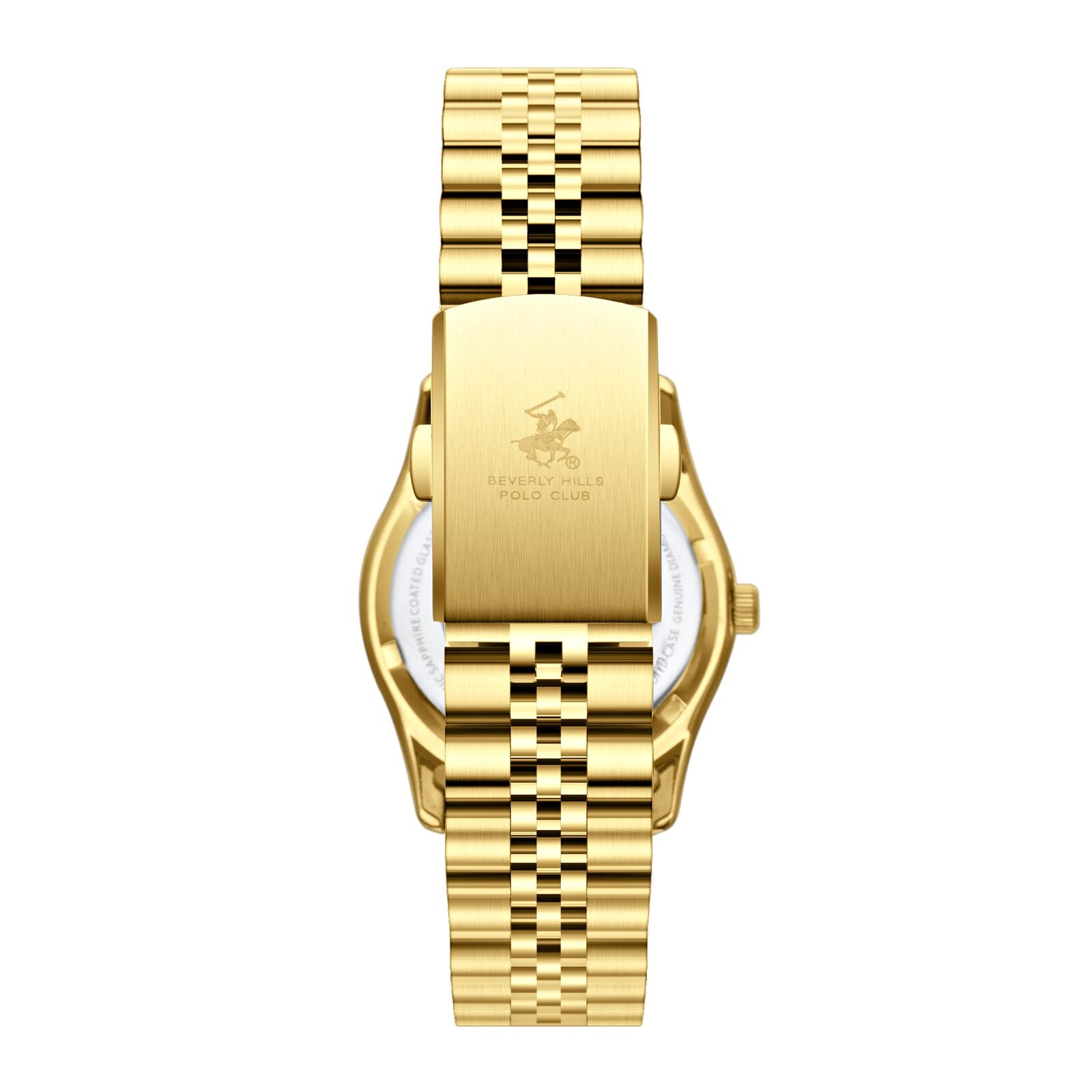 Beverly Hills Polo Club Mother Pearl Genuine Diamond Gold Watch BP3808C.120 Kiwi Watches