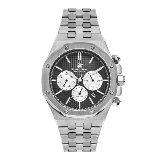 Beverly Hills Polo Club Multifunction Black Dial Silver Watch – BP3051X.350 Kiwi Watches