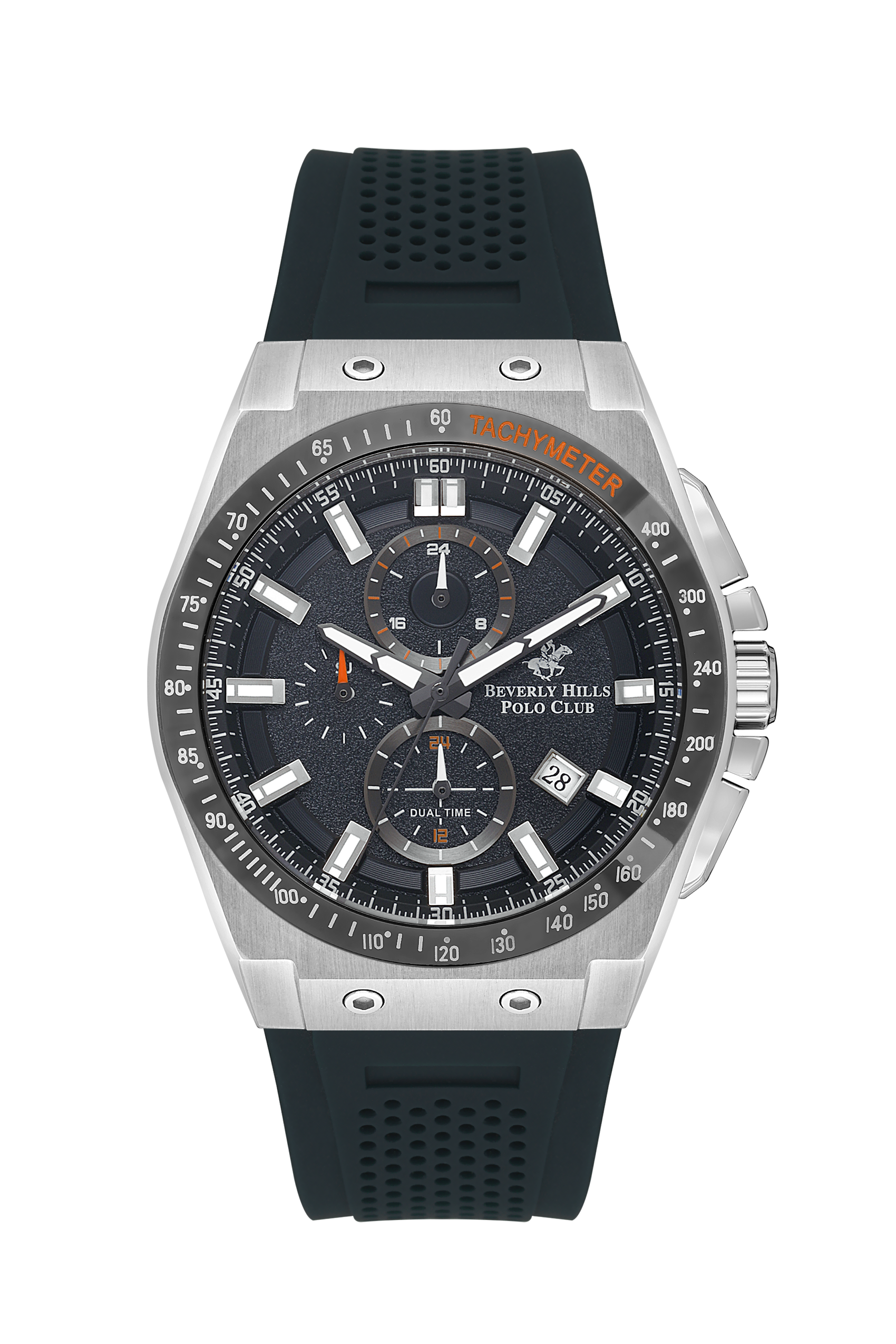 Beverly Hills Polo Club Sporty Multifunction Black Dial Date Watch – BP3541X.399 Kiwi Watches
