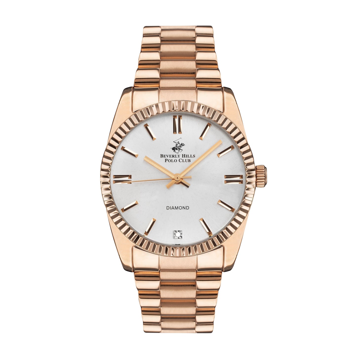 Beverly Hills Polo Club Mother Pearl Diamond Rose Gold Watch – BP3172C.430 Kiwi Watches