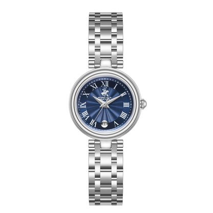 Beverly Hills Polo Club Roman Numeral Blue Dial Silver Watch - BP3838X.390 Kiwi Watches