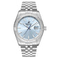 Beverly Hills Polo Club Classy Sky Blue Dial Silver Date Watch - BP3018X.302 Kiwi Watches