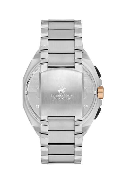 Beverly Hills Polo Club Multifunction Black Dial Rose Gold / Silver Watch BP3537X.550 Kiwi Watches