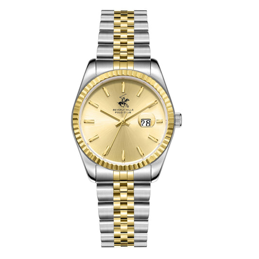 Beverly Hills Polo Club Classy Two-Tone Date Watch - BP3827X.210 Kiwi Watches