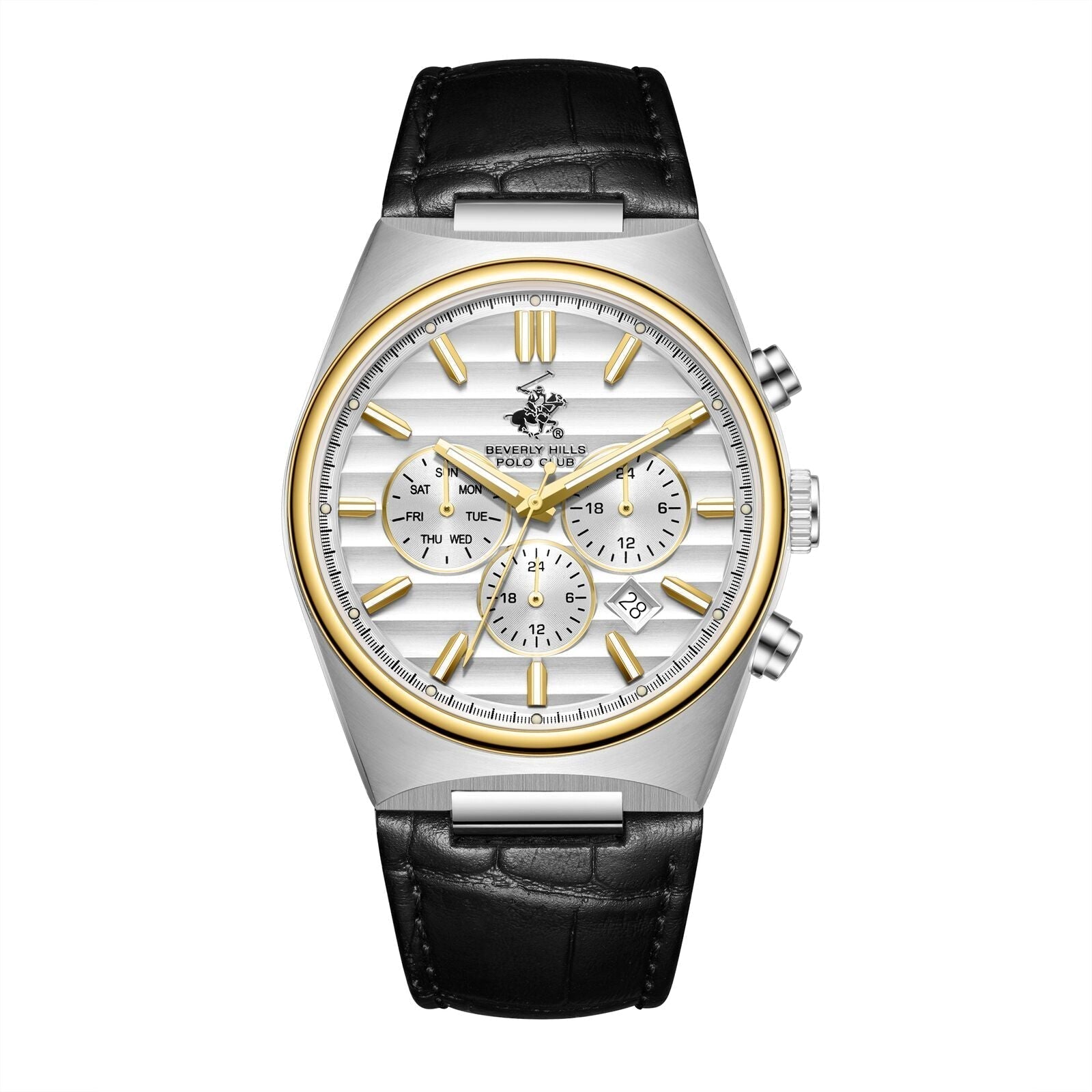 Beverly Hills Polo Club Multifunction Silver Dial Two-Tone Watch - BP3821X.231 Kiwi Watches