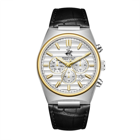 Beverly Hills Polo Club Multifunction Silver Dial Two-Tone Watch - BP3821X.231 Kiwi Watches