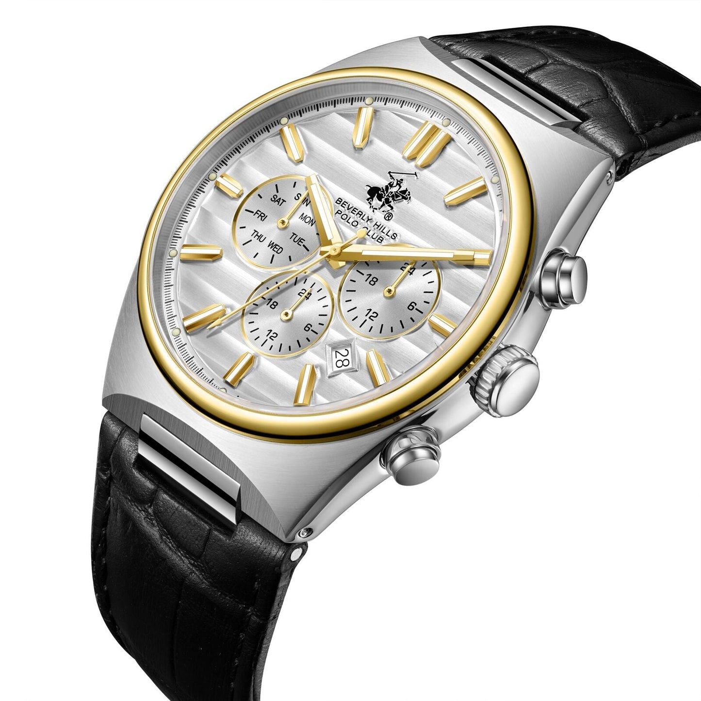 Beverly Hills Polo Club Multifunction Silver Dial Two-Tone Watch - BP3821X.231 Kiwi Watches