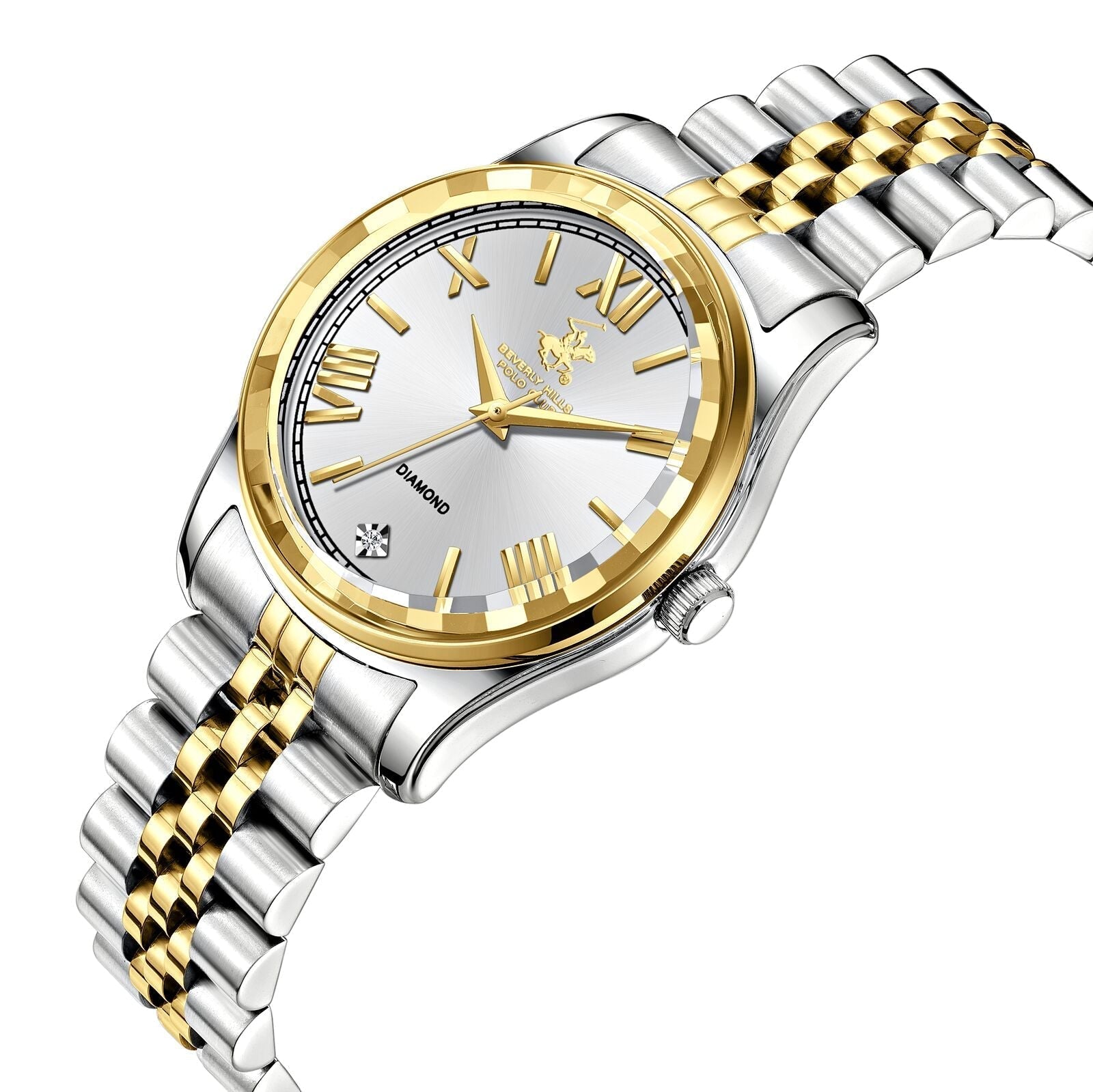 Beverly Hills Polo Club Luxury Two-Tone Genuine Diamond Watch - BP3808C.220 Kiwi Watches