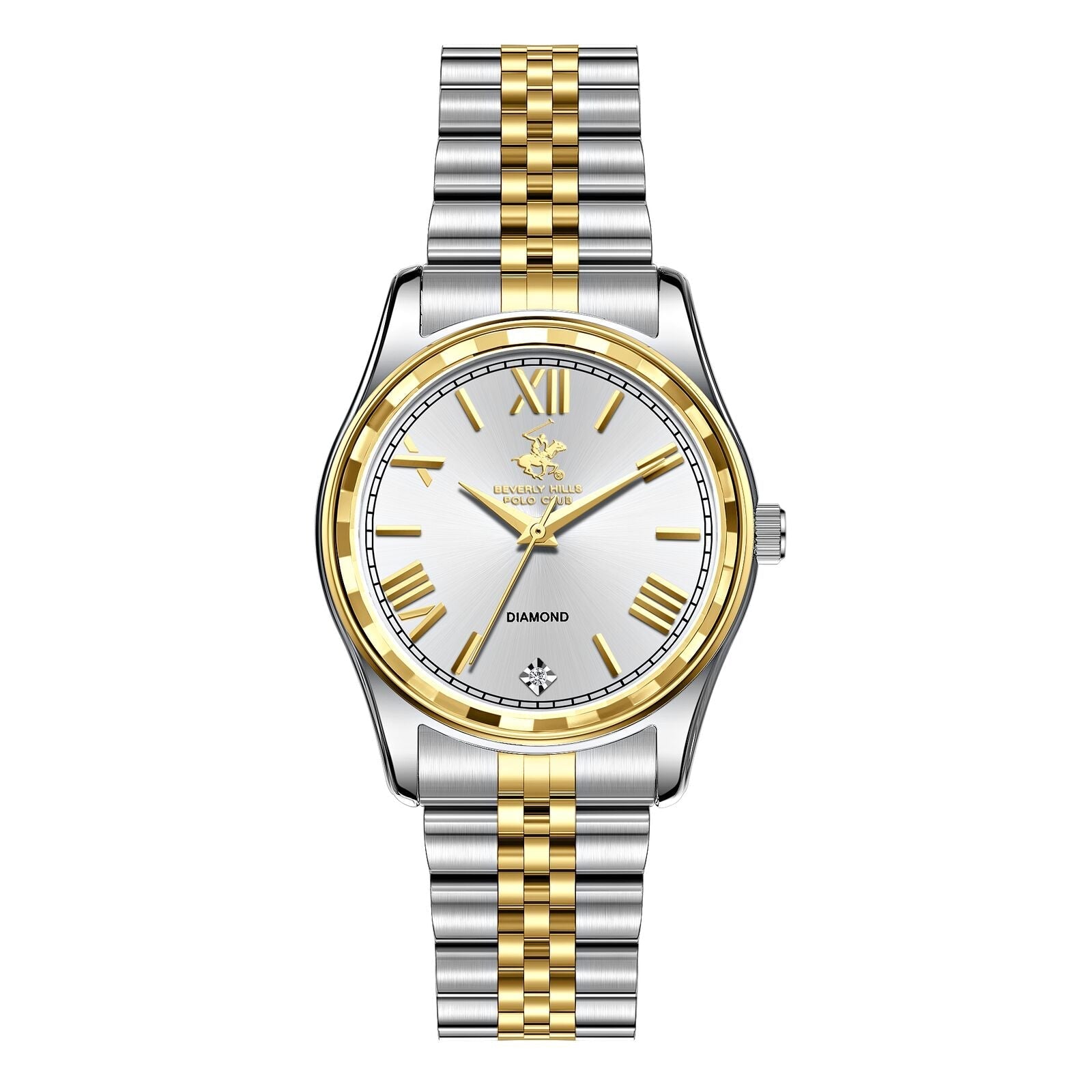 Beverly Hills Polo Club Luxury Two-Tone Genuine Diamond Watch - BP3808C.220 Kiwi Watches