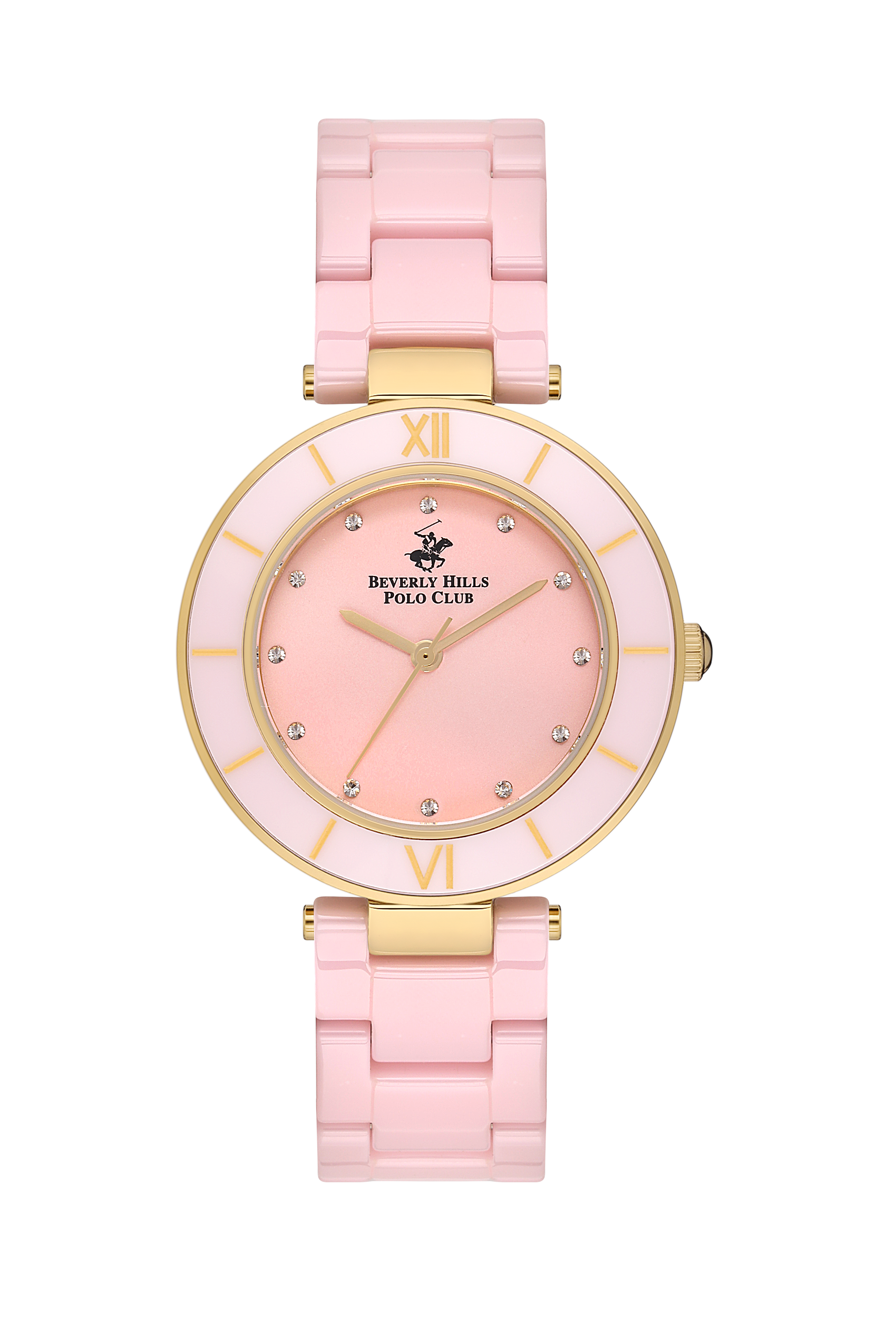 Beverly Hills Polo Club Ceramic All Pink Diamond Watch – BP3586X.180 Kiwi Watches