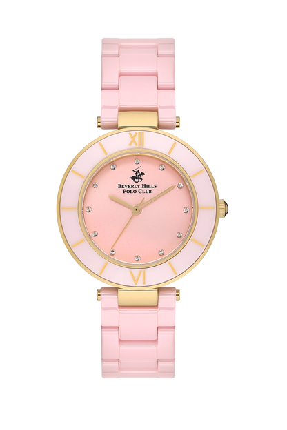 Beverly Hills Polo Club Ceramic All Pink Diamond Watch – BP3586X.180 Kiwi Watches