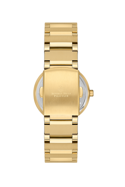 Beverly Hills Polo Club All Gold White Dial Diamond Watch – BP3568X.120 Kiwi Watches