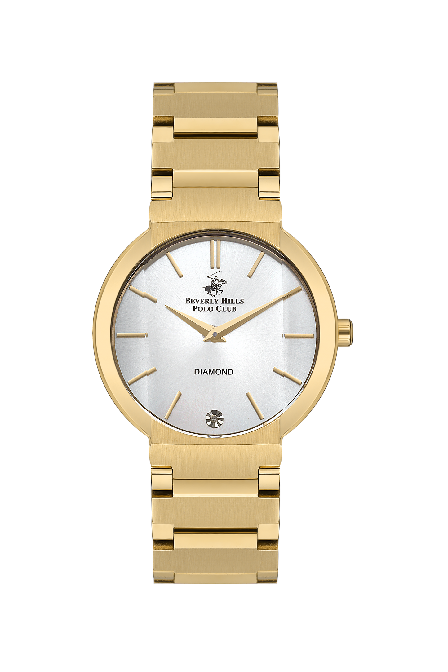 Beverly Hills Polo Club All Gold White Dial Diamond Watch – BP3568X.120 Kiwi Watches