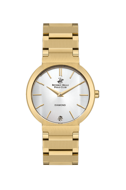 Beverly Hills Polo Club All Gold White Dial Diamond Watch – BP3568X.120 Kiwi Watches