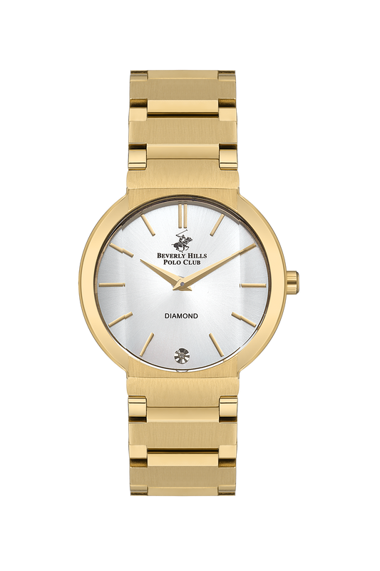 Beverly Hills Polo Club All Gold White Dial Diamond Watch – BP3568X.120 Kiwi Watches