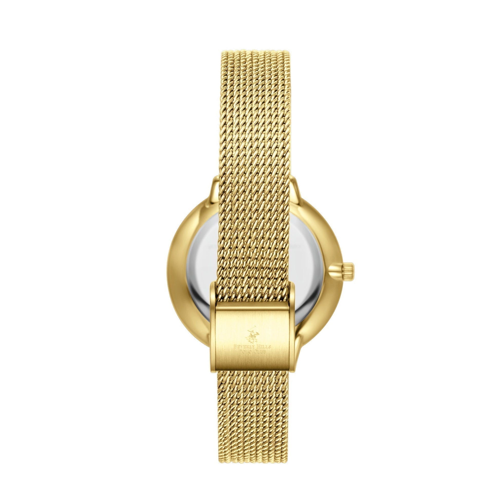 Beverly Hills Polo Club Gold Mesh Diamond Watch – BP3312X.130 Kiwi Watches