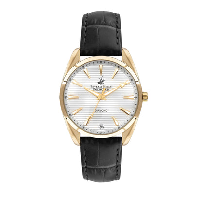 Beverly Hills Polo Club Leather Genuine Diamond Watch – BP3339X.130 Kiwi Watches